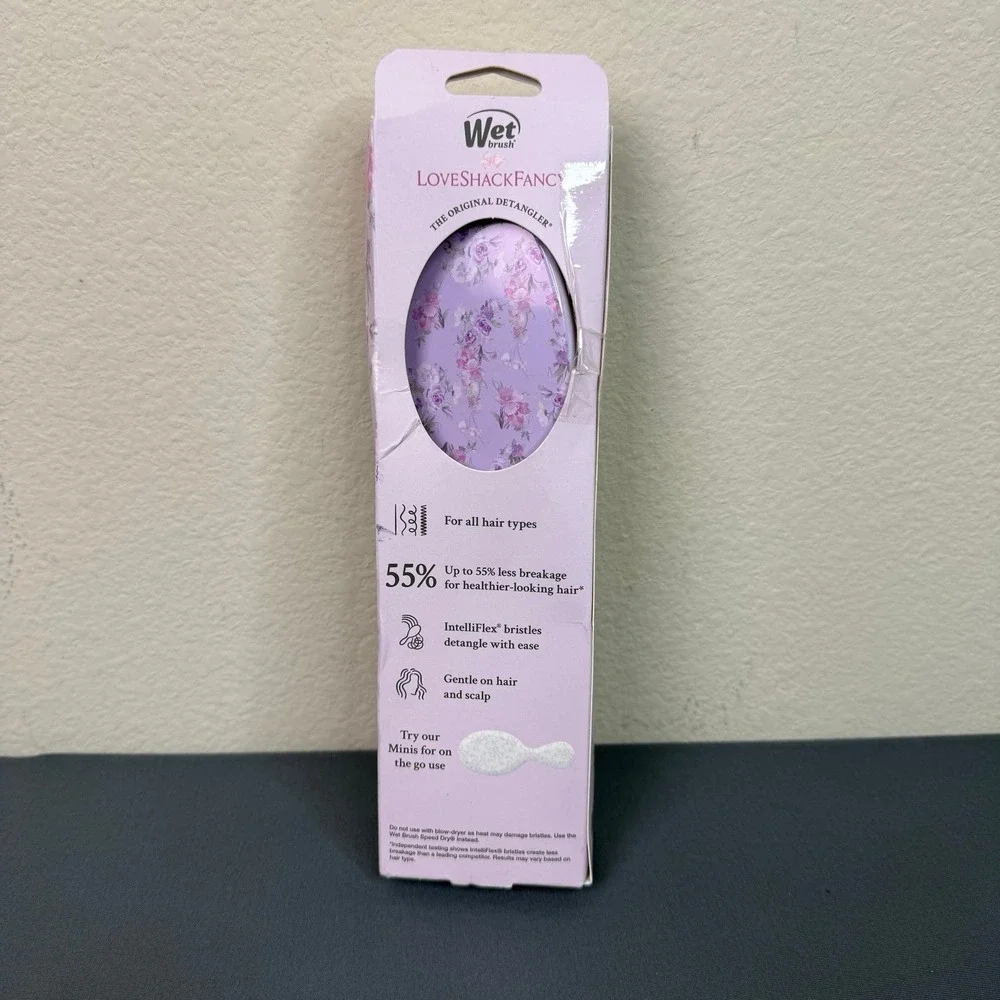 LoveShackFancy x Target – WetBrush Purple Floral Original Detangler Brush
